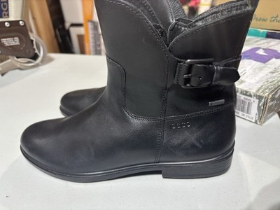 ECCO Touch 15 Black Gore-tex Ankle Boots waterproof US size 7.5