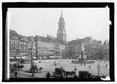 Photo:Germany,Dresden. Old Market,Europe,1909-1920,National Photo Company