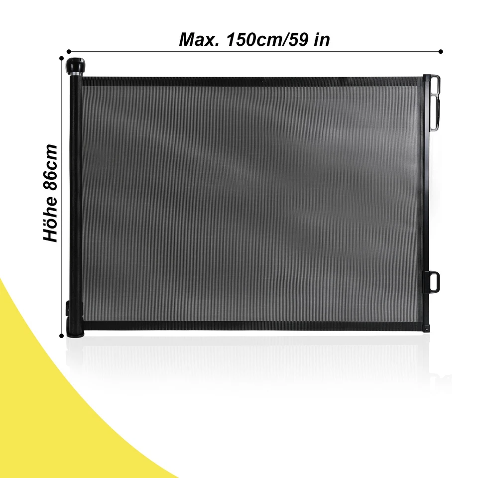 Treppenschutzgitter Ausziehbar Türschutzgitter 0-150/180cm Absperrgitter Baby - Bild 2 von 4