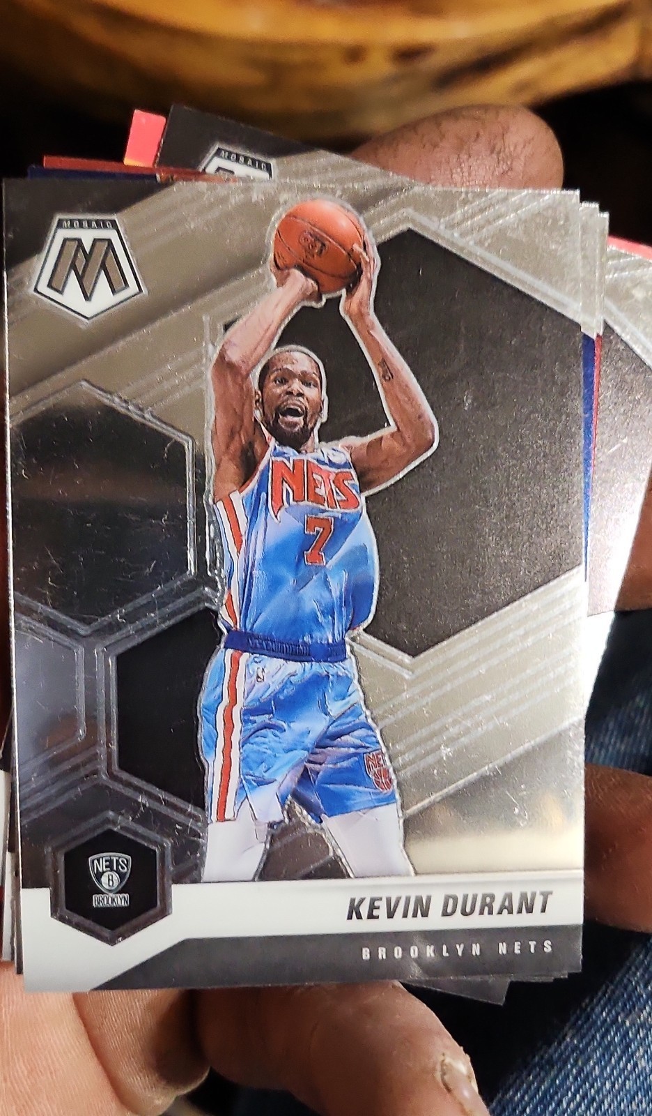 2020-21 Panini Mosaic - Kevin Durant #7 Silver Prizm