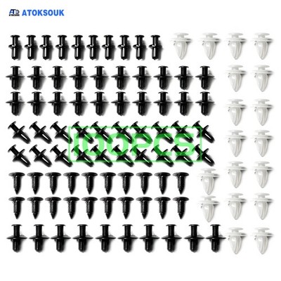 100pcs+4 Nissan Cube Engine Splash Fastener Bumper Fender Liner Retainer Clips