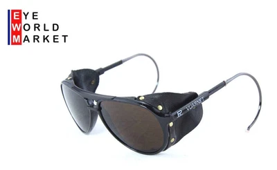Vuarnet 430 Lunettes De Soleil Noir Cable Hook PX5000 Verres Foncés - Photo 1/4