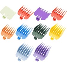 10 Professional Hair Clipper Guards Cutting Guides Fits for Most Wahl Clipper...
