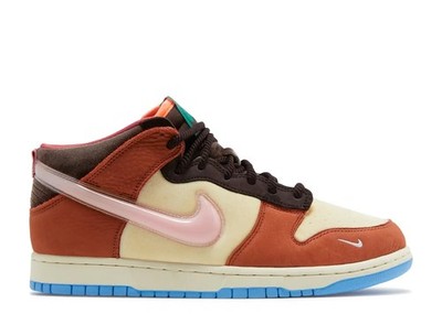 Nike Dunk Mid Social Status Free Lunch Chocolate Milk Size 8, DS BRAND NEW
