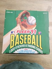 1991 Fleer Baseball *Rare Format* Super Jumbo Box 24 Packs Look For Griffey Jr!