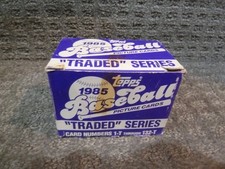 1985 Topps Traded Series Baseball Card Factory Box Complete Set 132 cards