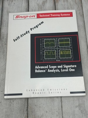 Advanced Scope and Signature Balance Analysis Level One Snap-on 1990 Training