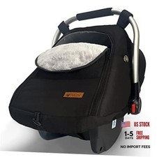 Car Seat Cover for Babies Winter - Baby Car Seat Covers Universal Cold Black