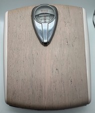 Vintage 1950s Cream Borg Bathroom Scale Bubble Glass MCM Art Deco Chrome Working