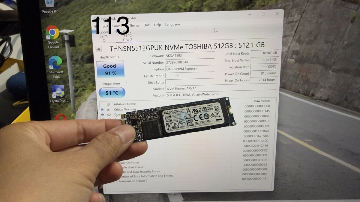 Toshiba M.2 Interface 500 GB Storage Capacity Solid State Drives