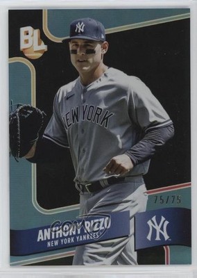 2024 Topps Big League Wrapper Redemption Blue Foil 75/75 Anthony Rizzo s3g
