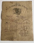 Civil War Ft Macon, NC Dec 1865 Discharge Document
