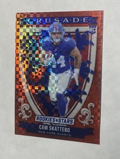 2025 Panini Rookies & Stars - Crusade Cam Skattebo #21 Red Plaid (RC) Giants SP