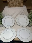 Kate Spade Lenox Cypress Point White 10 7/8" Bone China Dinner Plates NWT Set 4