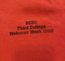 VTG UCSD Thurgood Marshall Civil Rights Humanity T Shirt SZ L Faded 1992 Grunge