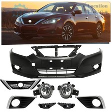 New Front Bumper Assembly Cover Wfog Light Wgrille For Nissan Altima 2016-2018