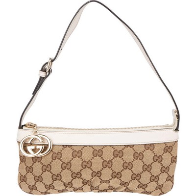 Gucci GG Monogram Mini Pochette Handbag Tasche