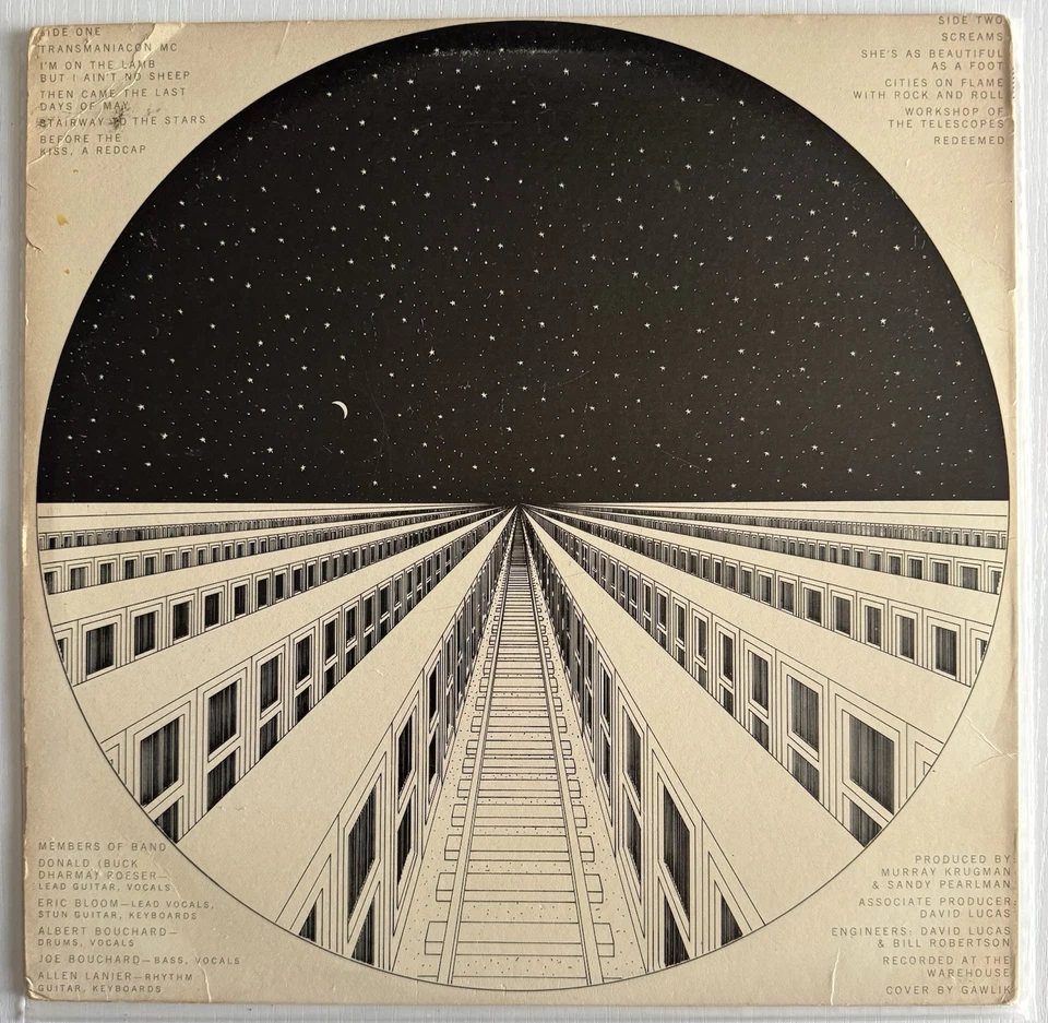 Blue Oyster Cult Self-Titled Columbia C 31063 1972 Vinyl LP - Image 2 of 4