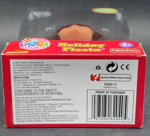 Dora La Exploradora Fiesta de Vacaciones Figura Muñeca Fisher Price 5” - DE COLECCIÓN 2006 NUEVO - Imagen 3 de 4