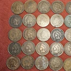 Roll Of 50 Indian Head Cent 1C Copper Coins Lots Of Better Dates