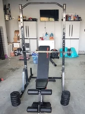 Keppi Weight Bench with Entire Home Gym Setup.
