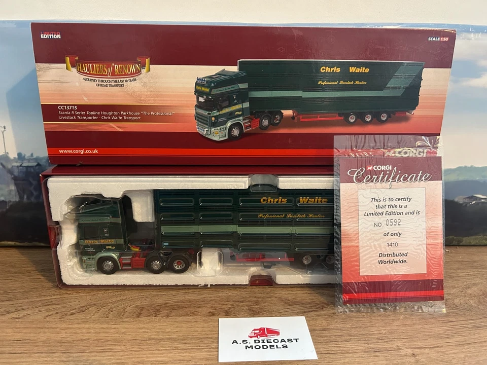Corgi Modern Truck CC13715 Scania R Topline Livestock Chris Waite 1/50 - Image 3 of 4