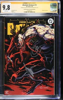 ABSOLUTE BATMAN #15 CGC SS 9.8 SCOTT SNYDER JOCK SIGNED GODTAIL MEGACON VARIANT