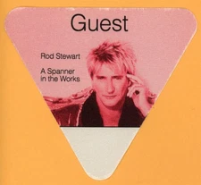 Rod Stewart GUEST Vintage Backstage Pass - Spanner in the Works Tour