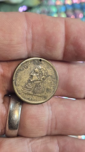1840 Whig Party The People's Choice William H. Harrison Original Campaign Token - Picture 3 of 4