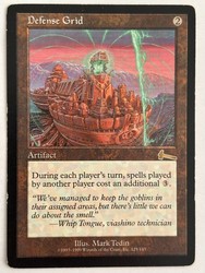 Defense Grid #125 Urza's Legacy Rare Artifact