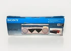 Sony CFS-W50 Boombox Double Cassette AM FM Tested Black