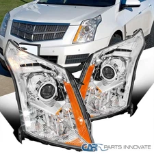 Fit 2010-2016 Cadillac SRX Halogen LED Projector Headlights Headlamps Left+Right