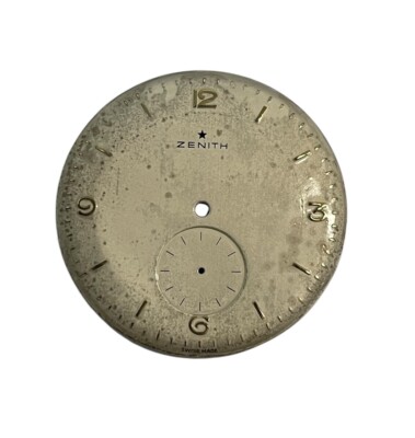 Zenith Wunderschönes Jumbo Zifferblatt Vintage Für Cal. 126 Original Zu 100% #7