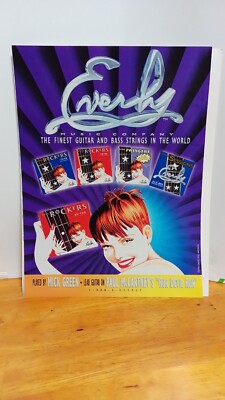 EVERLY GUITAR STRINGS GUITAR AD PRINT AD 11 X 8.5.  s6