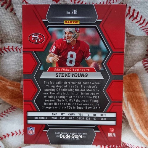 2023 Panini Mosaic - Steve Young #218 - San Francisco 49ers - Picture 2 of 2