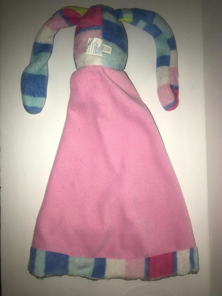 Stephan Baby Security Blanket Bunny Rabbit Pink Blue Green Stripes eBay