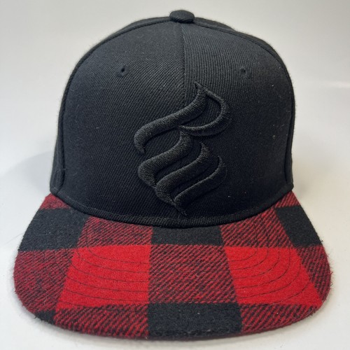Rocawear Hat Cap Snapback Black Plaid Classic Hip Hop Jay Z Mens