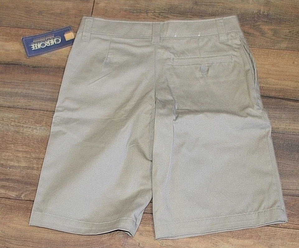 Cherokee Ultimate School Uniforms Tan Coffee Khaki Shorts Size 10 Boys Shorts  - Image 3 of 3