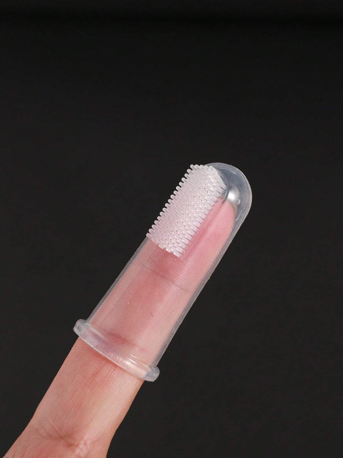 4 PCS Silicone Pet Finger Toothbrush - Oral Cleaning Tool for Cats & Dogs!