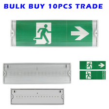 TRADE WHOLESALE 10X LED EMERGENCY BULKHEAD MAINS MAINTAINED NON MAINTAINED 3W 