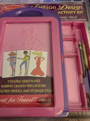 NEW, MELISSA & DOUG Fashion Design Activity Kit