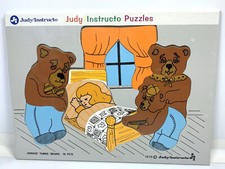 New Old Stock Vintage Judy Instructo Three Bears Wooden Puzzle J106007 1997 1979