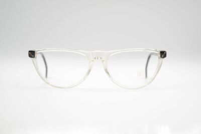 Vintage Fedon A-877 C-755 54[]18 135 Transparent Schwarz oval Brille NOS