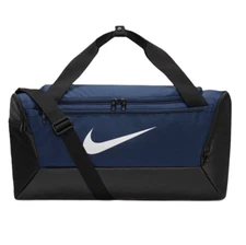Nike Men's Brasilia Training Duffel Bag (Small, 41L) Navy/White/Black DM3976-410