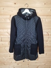 Icebreaker Merino Womens Jacket Medium Black Quilted Insulated Merino Loft Hood
