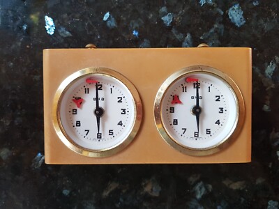 Vintage BHB Schachuhr mit Box