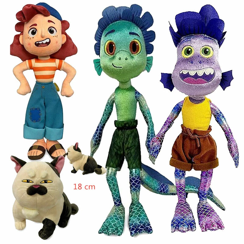 Disney’s Lucca Pixar Luca Paguro Sea Monster Soft Stuffed Doll Toy  Authentic 12”