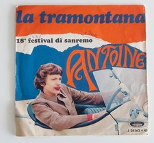 ANTOINE  La tramontana - 18° Festival di Sanremo 1968 45 giri 7'