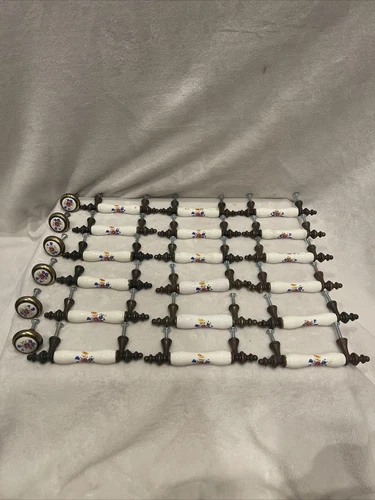 18 Milkglass Cabinet Handle Drawer Pull & 6 Knobs