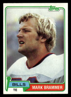 Mark Brammer 1981 Topps Rookie Card #283 Buffalo Bills
